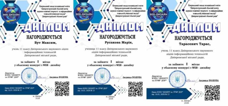 переможці веб-дизайну Дніпро